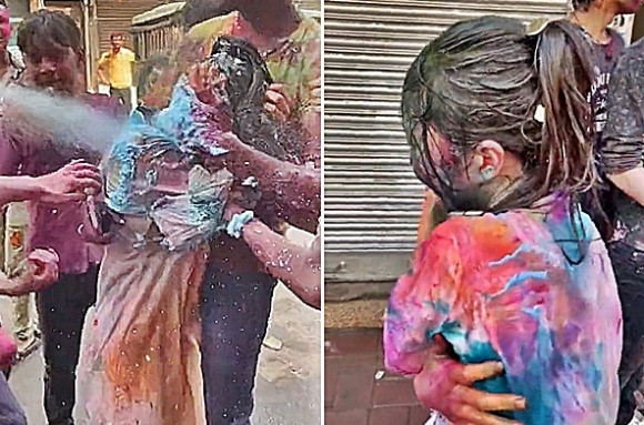 인도 남성들, 일본인 女여행객 집단 희롱…어린이도 가담