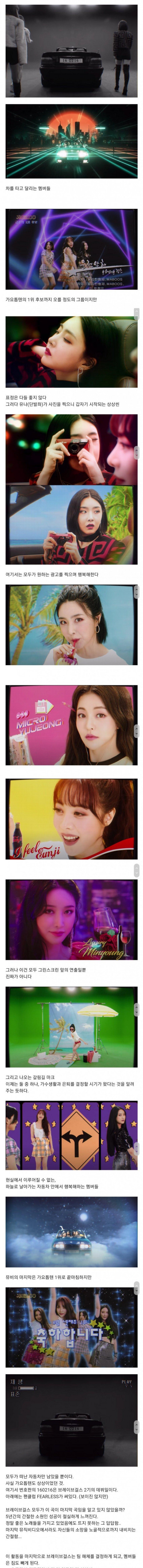 2주전 브레이브걸스 상황.