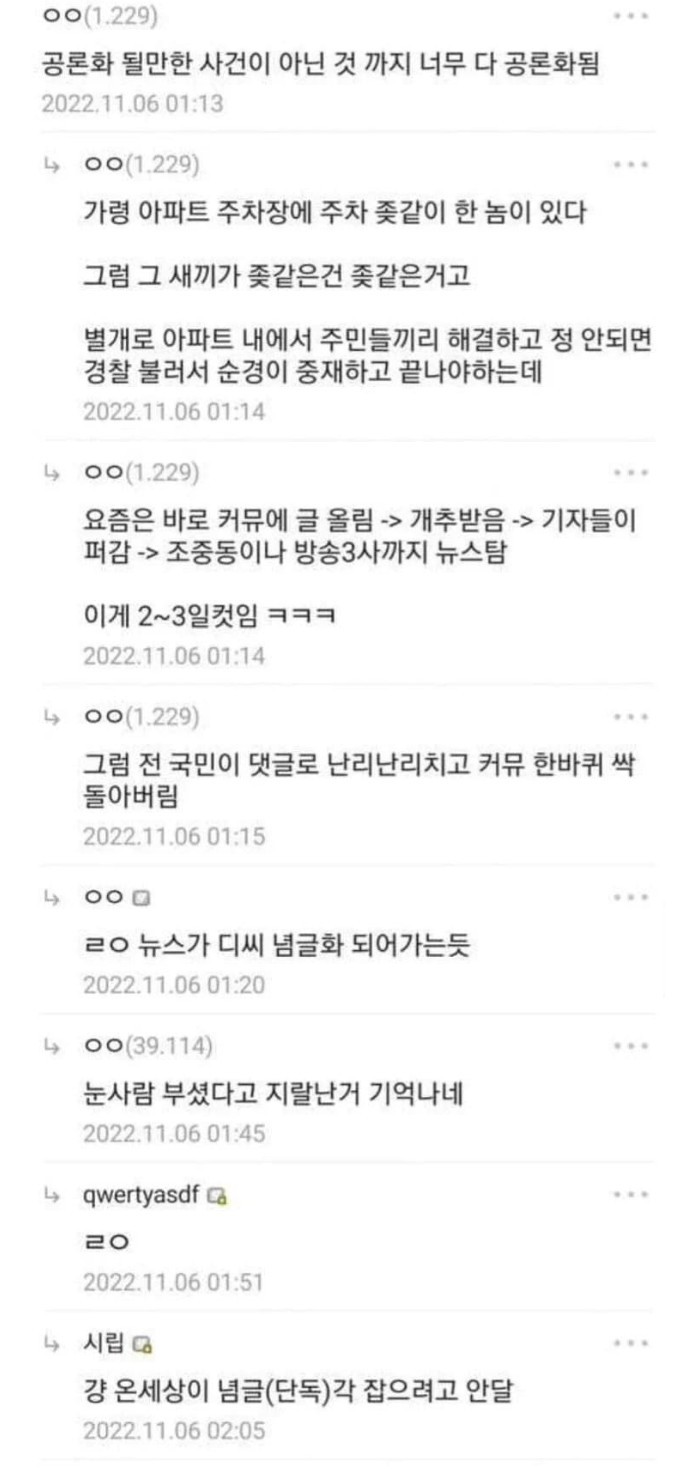 현실이 점점 커뮤니티화 되어가는 한국